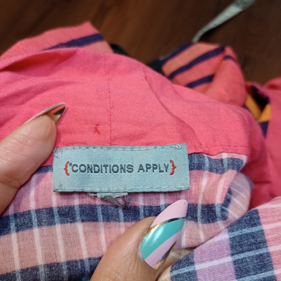 Anthropologie Conditions Apply Striped Cover-Up Kaftan Kimono One Size - Picture 6 of 10